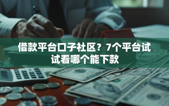 借款平台口子社区？7个平台试试看哪个能下款