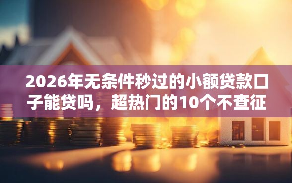 2026年无条件秒过的小额贷款口子能贷吗,超热门的10个不查征信的网络贷款平台推荐 2026年无条件秒过的小额贷款口子能贷吗,超热门的10个不查征信的网络贷款平台推荐