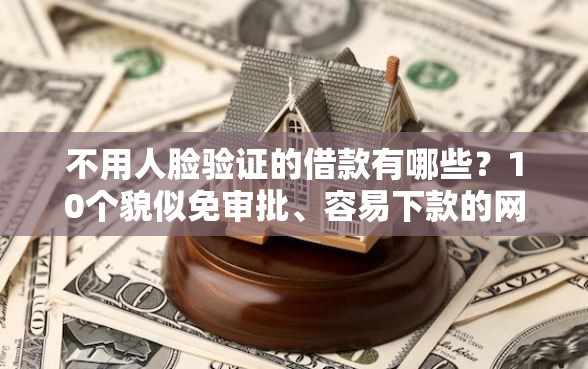 不用人脸验证的借款有哪些？10个貌似免审批、容易下款的网贷平台合集