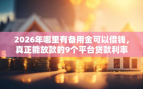 2026年哪里有备用金可以借钱,真正能放款的9个平台贷款利率低推荐 2026年哪里有备用金可以借钱,真正能放款的9个平台贷款利率低推荐