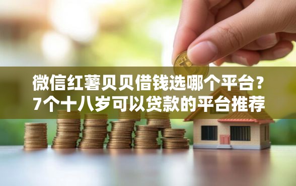 微信红薯贝贝借钱选哪个平台？7个十八岁可以贷款的平台推荐