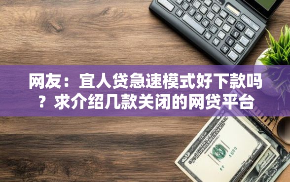 网友：宜人贷急速模式好下款吗？求介绍几款关闭的网贷平台