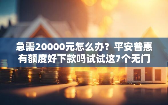 急需20000元怎么办?平安普惠有额度好下款吗试试这7个无门槛平台 急需20000元怎么办?平安普惠有额度好下款吗试试这7个无门槛平台