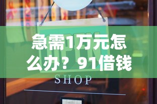 急需1万元怎么办？91借钱放款中试试这6个无门槛平台
