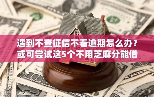遇到不查征信不看逾期怎么办？或可尝试这5个不用芝麻分能借的软件