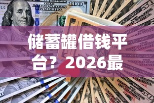 储蓄罐借钱平台？2026最新测评10个不看信用就能贷的借钱软件