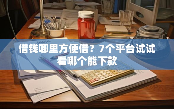 借钱哪里方便借？7个平台试试看哪个能下款