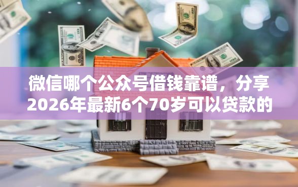 微信哪个公众号借钱靠谱，分享2026年最新6个70岁可以贷款的平台