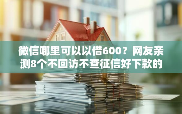 微信哪里可以以借600？网友亲测8个不回访不查征信好下款的口子盘点