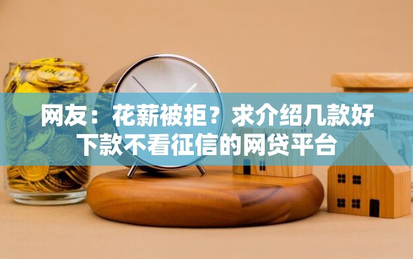 网友：花薪被拒？求介绍几款好下款不看征信的网贷平台