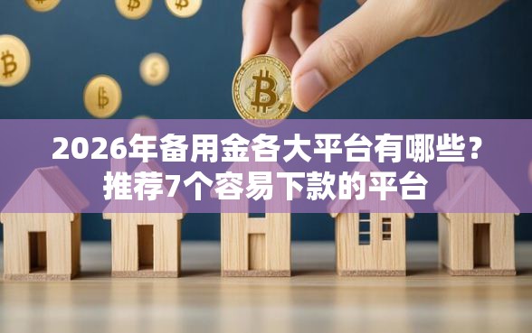 2026年备用金各大平台有哪些？推荐7个容易下款的平台