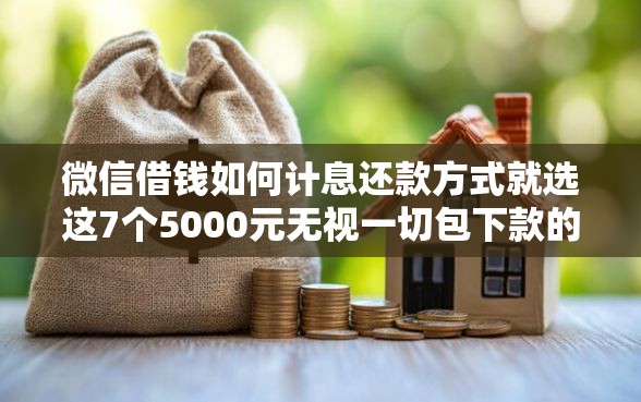 微信借钱如何计息还款方式就选这7个5000元无视一切包下款的口子