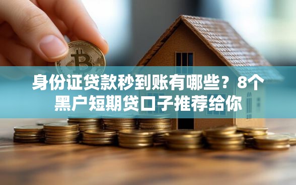 身份证贷款秒到账有哪些？8个黑户短期贷口子推荐给你