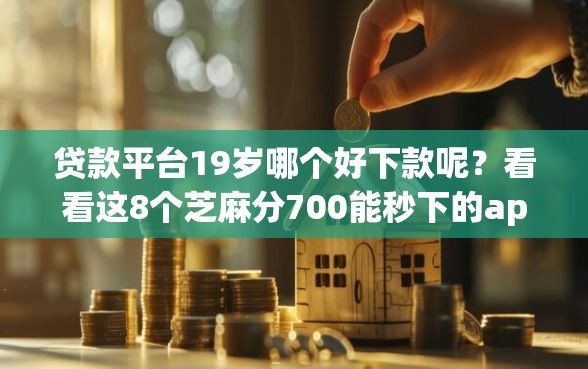 贷款平台19岁哪个好下款呢？看看这8个芝麻分700能秒下的app怎么样