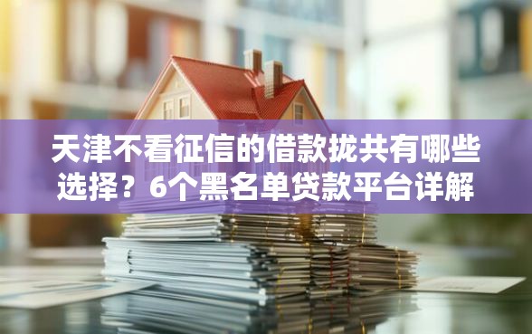 天津不看征信的借款拢共有哪些选择？6个黑名单贷款平台详解
