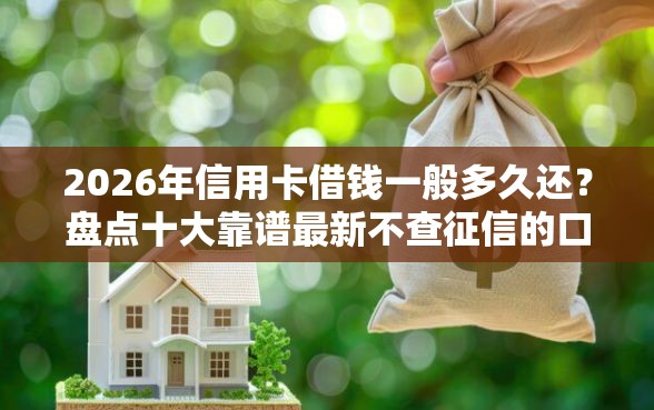 2026年信用卡借钱一般多久还？盘点十大靠谱最新不查征信的口子
