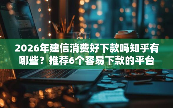 2026年建信消费好下款吗知乎有哪些？推荐6个容易下款的平台