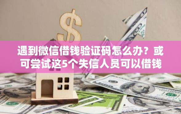 遇到微信借钱验证码怎么办？或可尝试这5个失信人员可以借钱的网贷软件