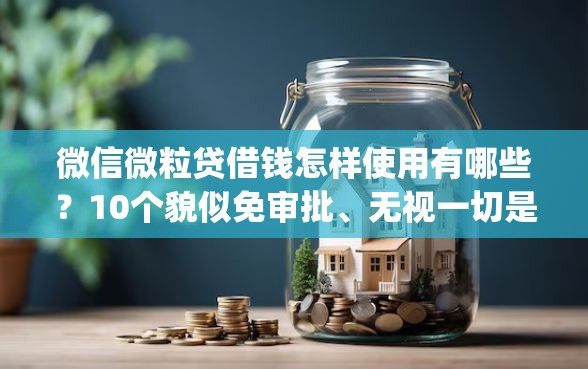 微信微粒贷借钱怎样使用有哪些？10个貌似免审批、无视一切是人就下款app合集