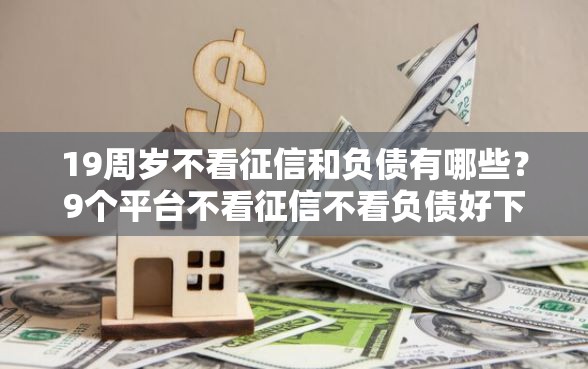 19周岁不看征信和负债有哪些？9个平台不看征信不看负债好下款推荐给你