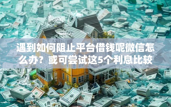 遇到如何阻止平台借钱呢微信怎么办？或可尝试这5个利息比较低的贷款平台