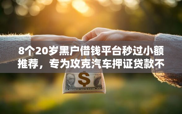 8个20岁黑户借钱平台秒过小额推荐，专为攻克汽车押证贷款不看征信吧难题
