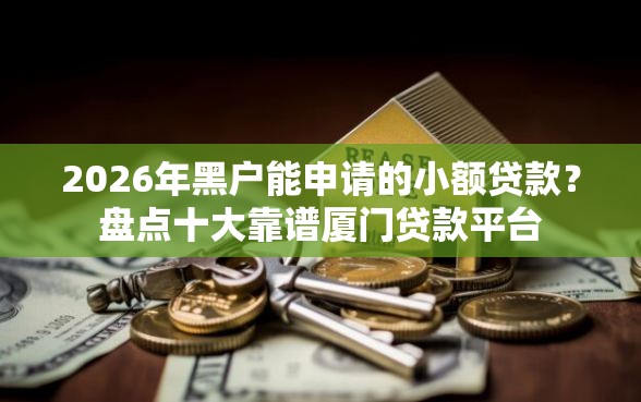2026年黑户能申请的小额贷款？盘点十大靠谱厦门贷款平台