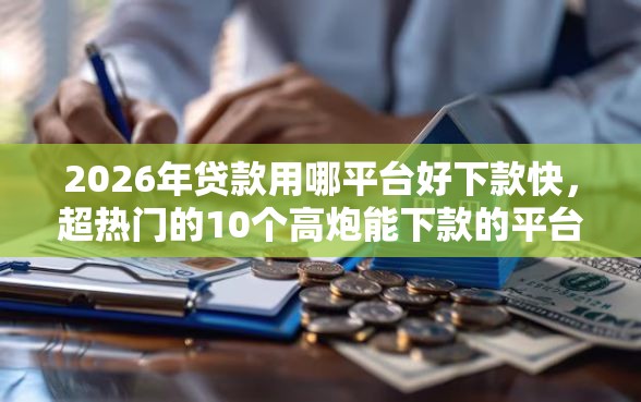 2026年贷款用哪平台好下款快，超热门的10个高炮能下款的平台推荐