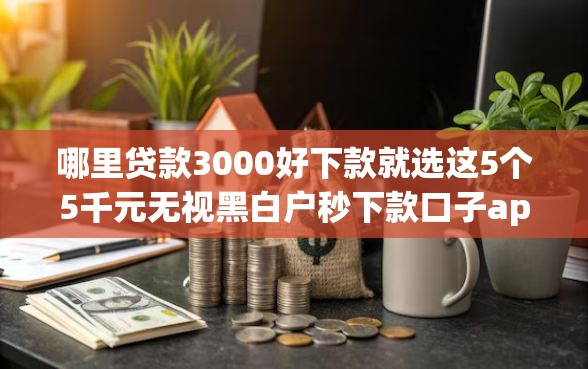 哪里贷款3000好下款就选这5个5千元无视黑白户秒下款口子app