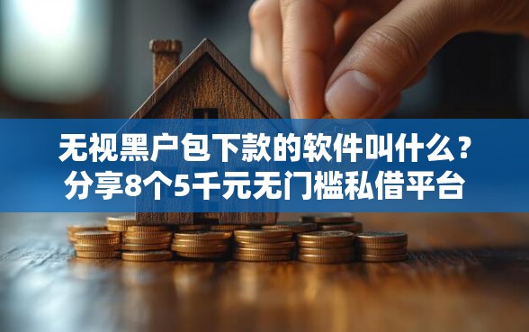 无视黑户包下款的软件叫什么？分享8个5千元无门槛私借平台