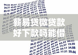 薪易贷微贷款好下款吗能借到钱吗？2000元无门槛借款6个平台推荐