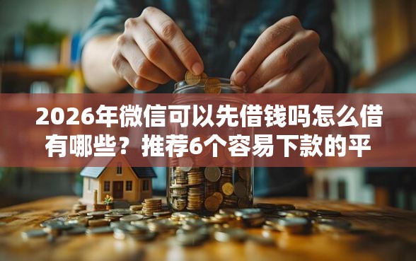 2026年微信可以先借钱吗怎么借有哪些？推荐6个容易下款的平台