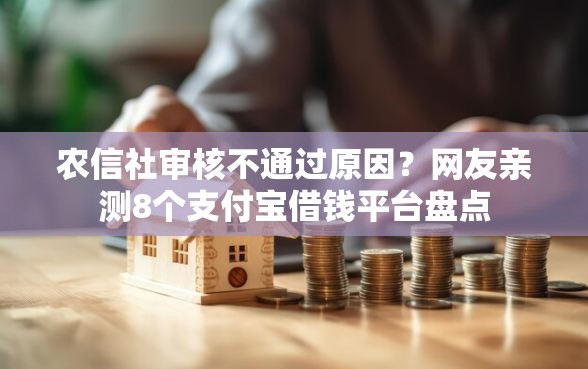 农信社审核不通过原因？网友亲测8个支付宝借钱平台盘点