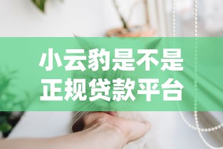小云豹是不是正规贷款平台呢(最新发布!)7个正规大额贷款平台 小云豹是不是正规贷款平台呢(最新发布!)7个正规大额贷款平台
