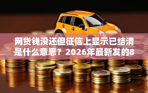 网贷钱没还但征信上显示已结清是什么意思?2026年最新发的8款贷款口子 网贷钱没还但征信上显示已结清是什么意思?2026年最新发的8款贷款口子