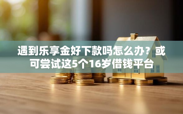 遇到乐享金好下款吗怎么办？或可尝试这5个16岁借钱平台