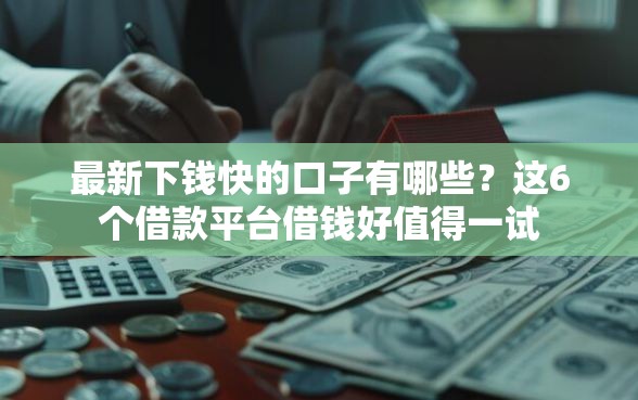 最新下钱快的口子有哪些？这6个借款平台借钱好值得一试