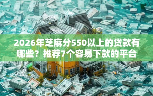 2026年芝麻分550以上的贷款有哪些？推荐7个容易下款的平台