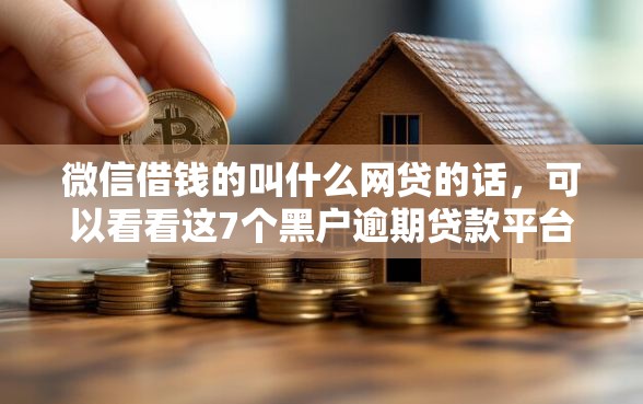 微信借钱的叫什么网贷的话，可以看看这7个黑户逾期贷款平台