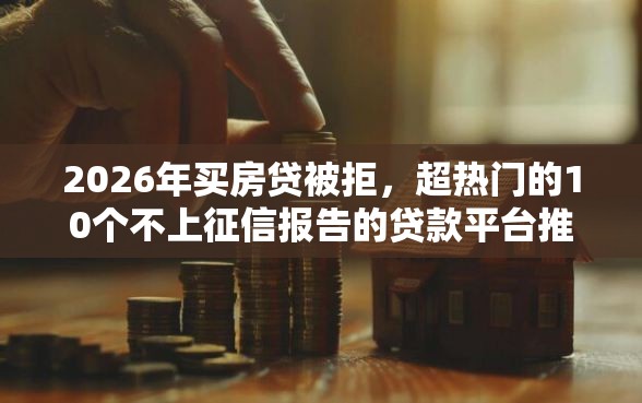 2026年买房贷被拒，超热门的10个不上征信报告的贷款平台推荐