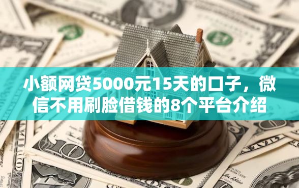 小额网贷5000元15天的口子，微信不用刷脸借钱的8个平台介绍