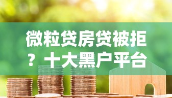 微粒贷房贷被拒?十大黑户平台能借款推荐 微粒贷房贷被拒?十大黑户平台能借款推荐