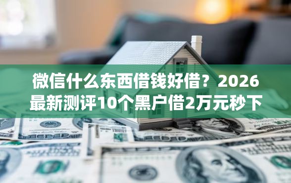 微信什么东西借钱好借？2026最新测评10个黑户借2万元秒下网贷口子app