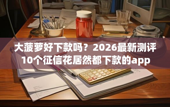 大菠萝好下款吗？2026最新测评10个征信花居然都下款的app
