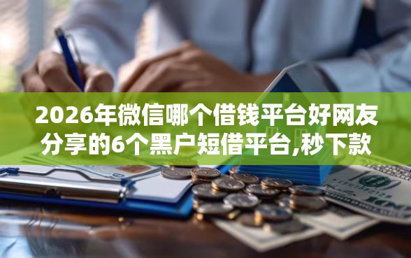 2026年微信哪个借钱平台好网友分享的6个黑户短借平台,秒下款还可靠我觉得不错！