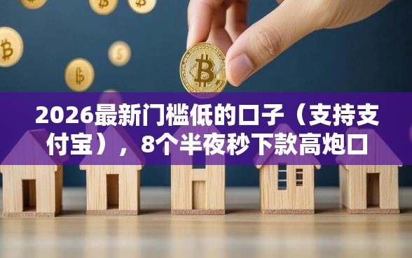 2026最新门槛低的口子（支持支付宝），8个半夜秒下款高炮口子无私分享