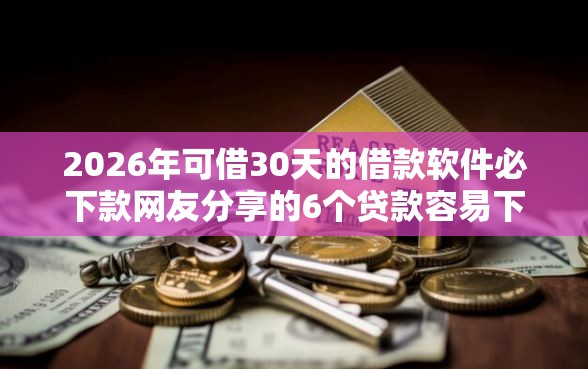 2026年可借30天的借款软件必下款网友分享的6个贷款容易下款的平台我觉得不错！