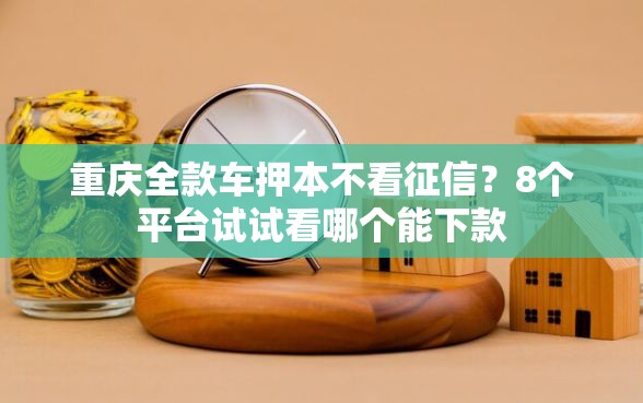 重庆全款车押本不看征信？8个平台试试看哪个能下款