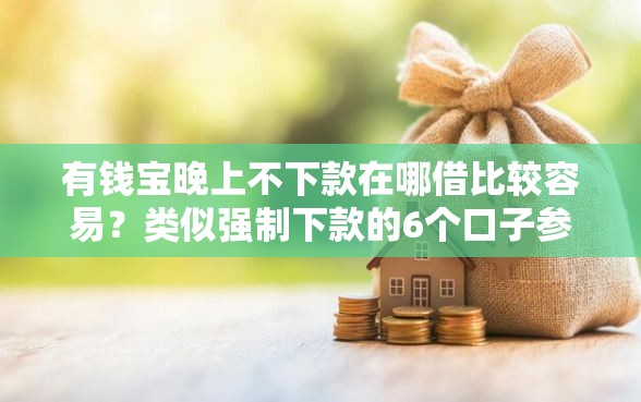 有钱宝晚上不下款在哪借比较容易？类似强制下款的6个口子参考
