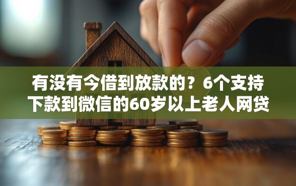 有没有今借到放款的?6个支持下款到微信的60岁以上老人网贷口子 有没有今借到放款的?6个支持下款到微信的60岁以上老人网贷口子